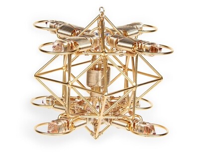 Buddha Maitreya the Christ - Small Maitreya Solar Cross - 12k Gold-fill Wire