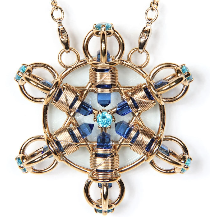 Buddha Maitreya the Christ 24k Gold-plated Shambhala Star Radiator with 12k Gold-fill wire Buddha Maitreya the Christ 24k Gold-plated Shambhala Star Radiator with 12k Gold-fill wire