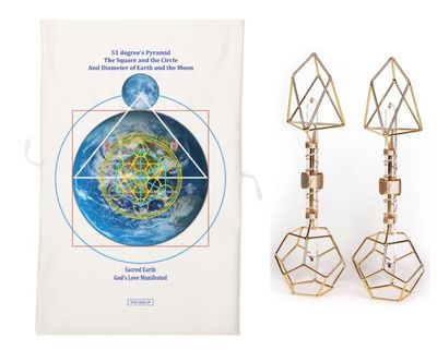 Buddha Maitreya the Christ Archangel Metatron's Cube Half Mat with 2 Sacred Heart Vajras Buddha Maitreya the Christ Archangel Metatron's Cube Half Mat with 2 Sacred Heart Vajras