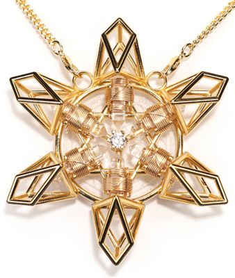 Buddha Maitreya the Christ 24k Gold-plated Sacred Heart Shambhala Star with 12K Gold-fill wire Buddha Maitreya the Christ 24k Gold-plated Sacred Heart Shambhala Star with 12K Gold-fill wire