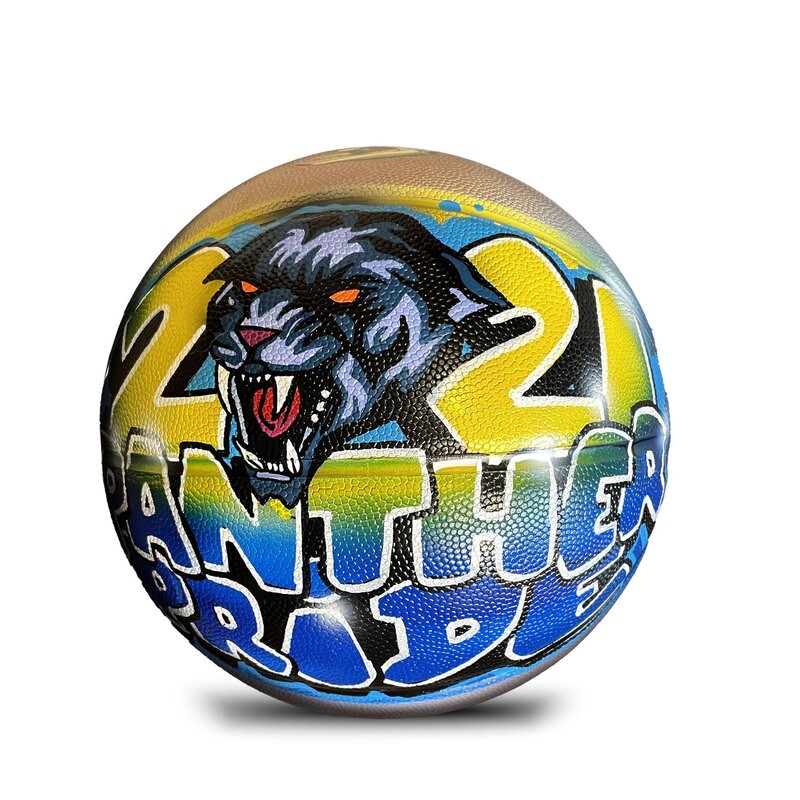 Custom Hand Painted Basketball with Design