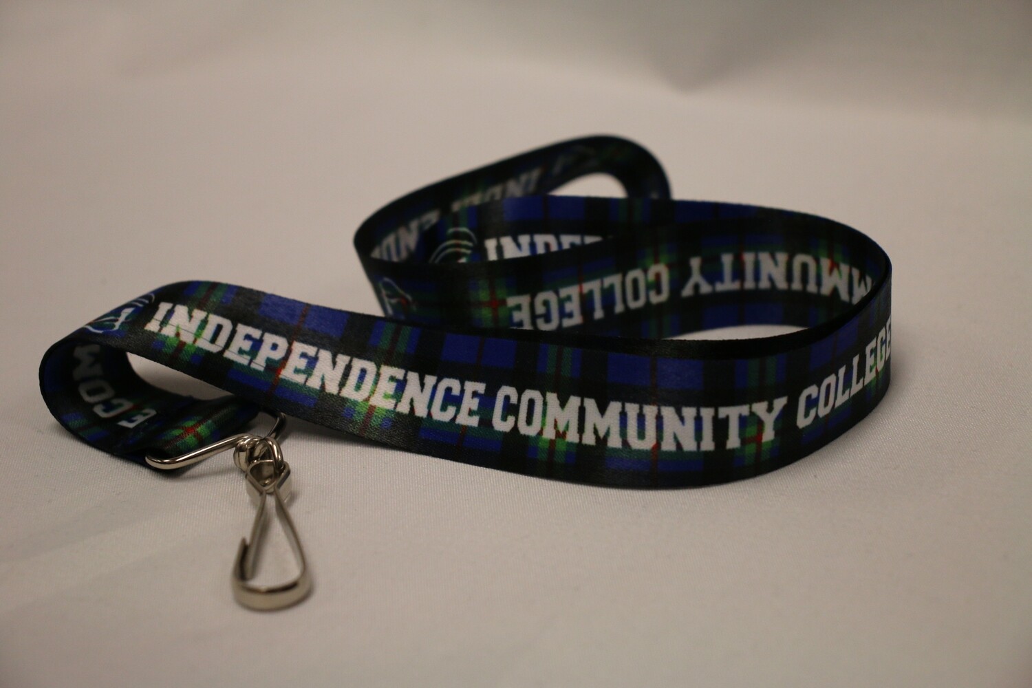 Navy/Green Tartan ICC Lanyard