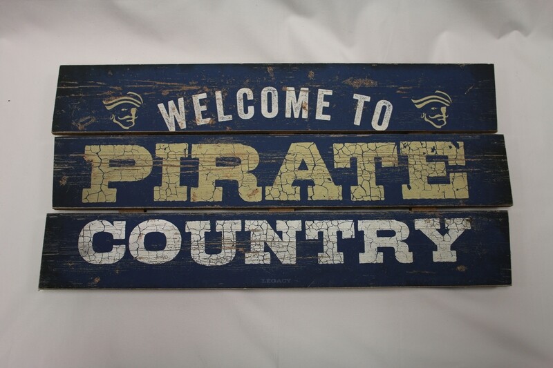 Wooden Wall Art--Welcome to Pirate Country