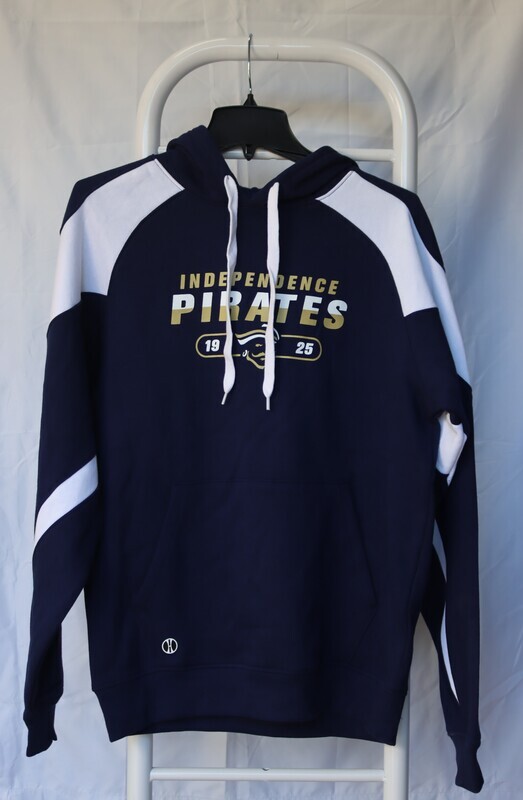 Navy & White Hoodie with INDEPENDENCE PIRATES 1925 and Logo