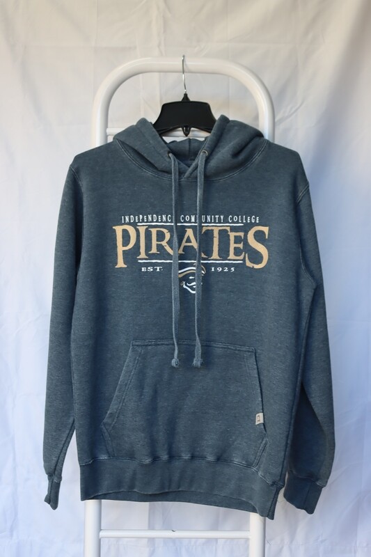 Denim Throwback Hoodie with PIRATES and Logo