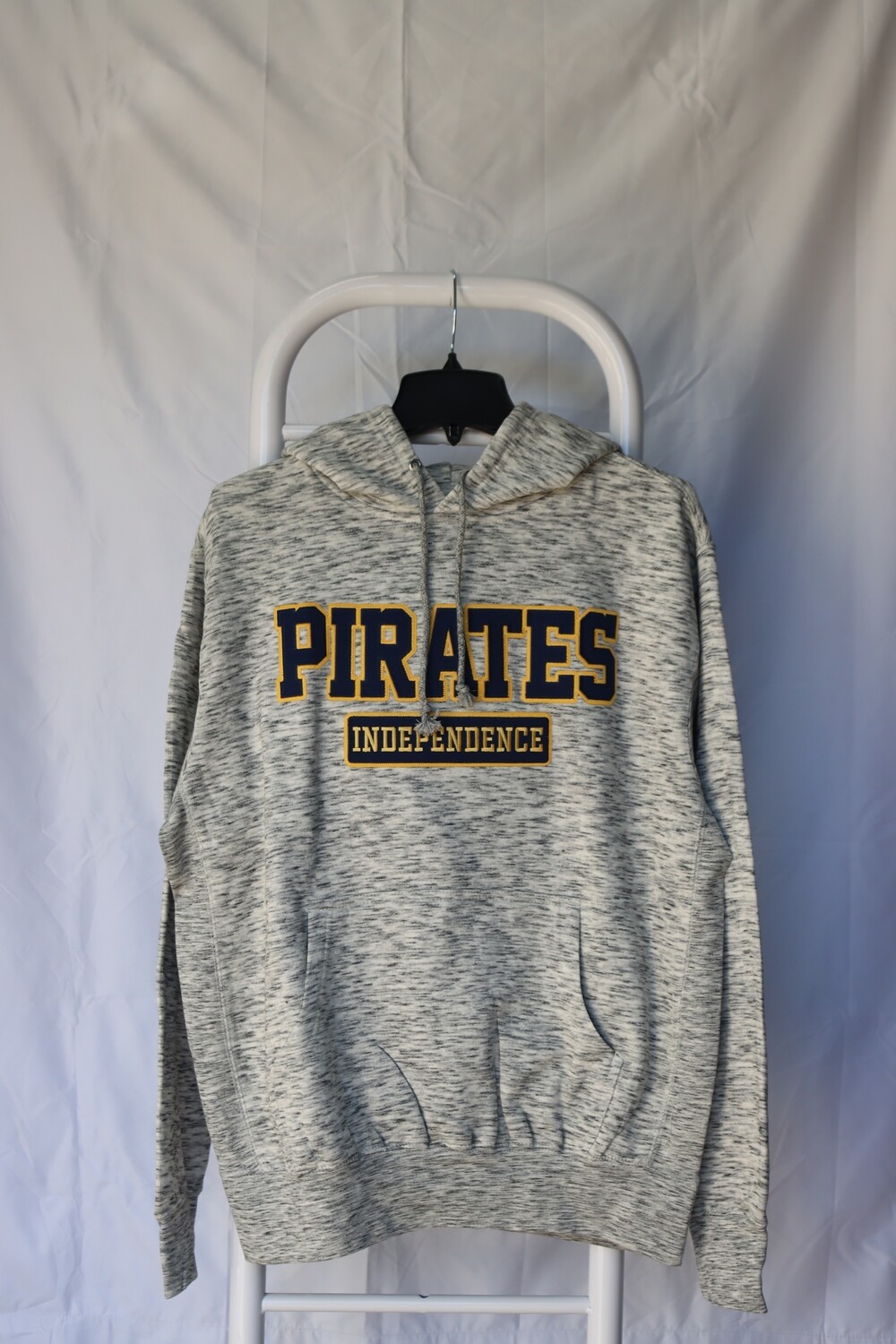 Salt &amp; Pepper Hoodie with PIRATES Applique, Size: XXLarge