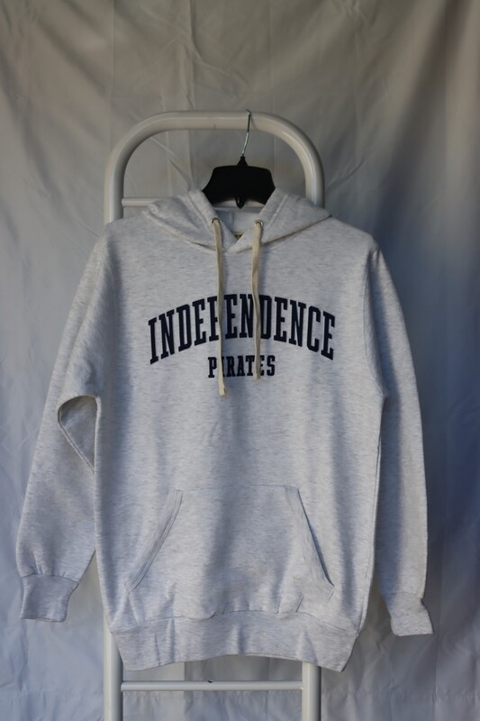Ash Vintage Fleece Hoodie with Felted INDEPENDENCE PIRATES