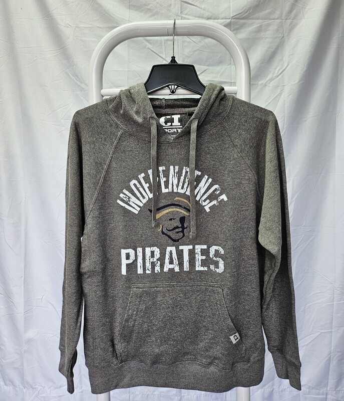 Blended Raglan Hood, Nickel, with INDEPENDENCE PIRATES and Logo
