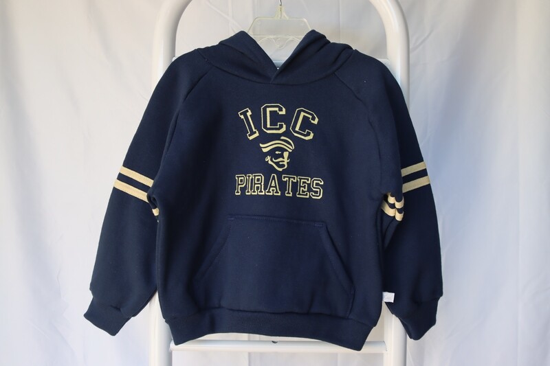 Toddler/Youth Hoodie, Navy with ICC Pirates