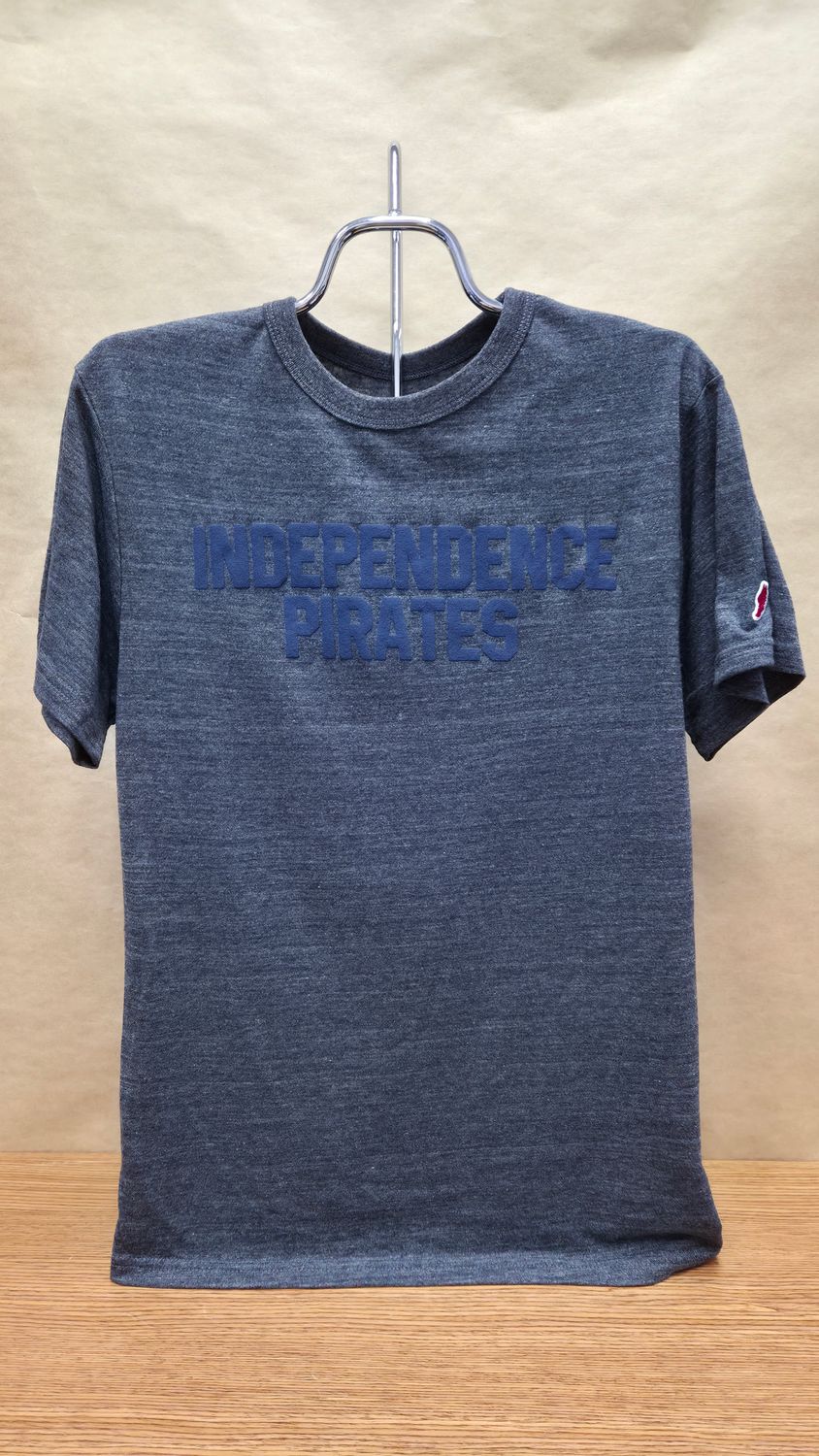 Victory Falls Tri-Blend Tee, Heather Lib Navy w/ Puff