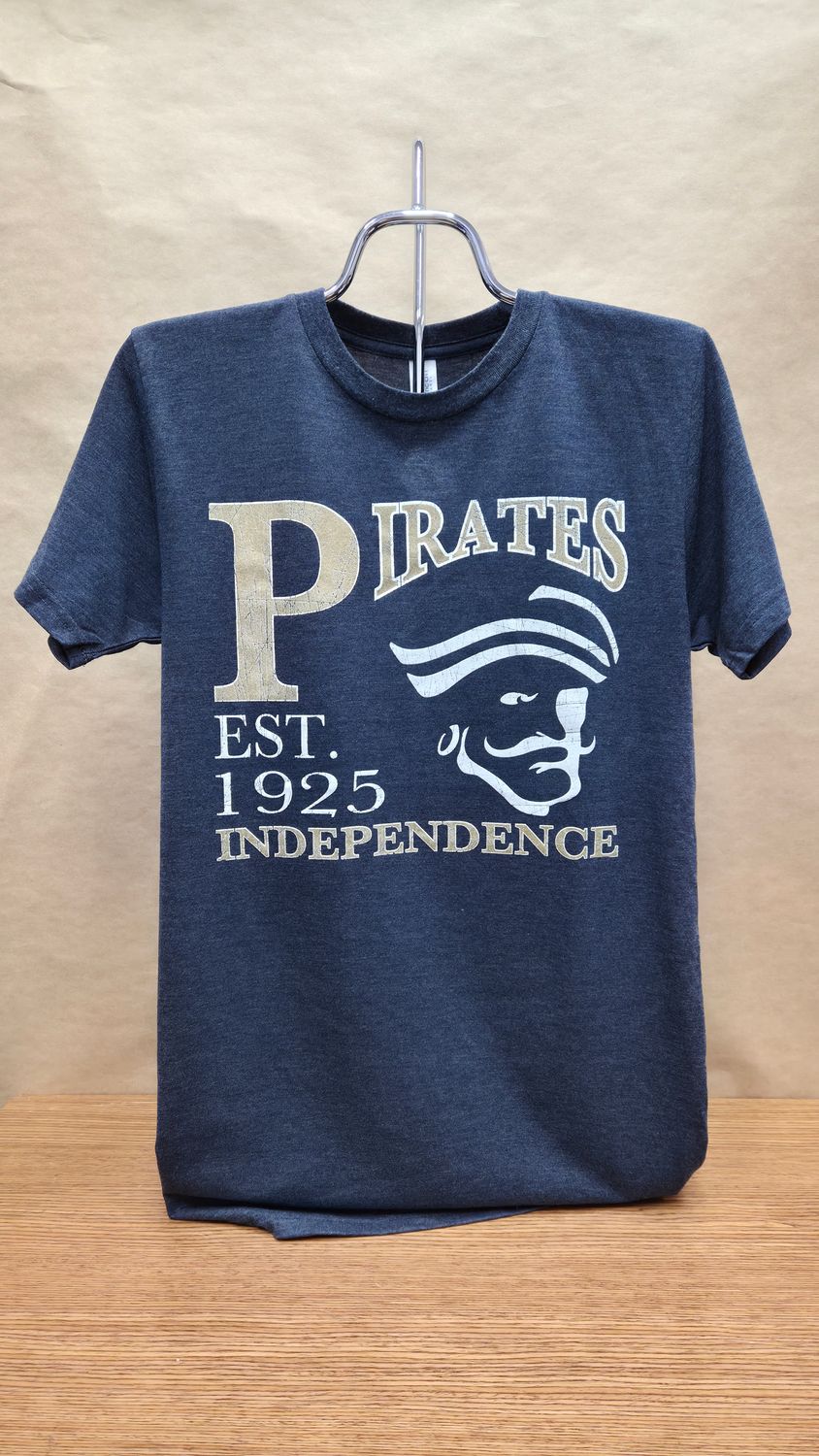 TShirt-Heather Navy with Gold Logo