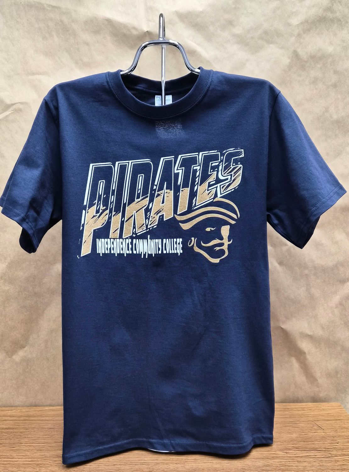 Navy T-shirt with Gold and White PIRATES-Pope Design