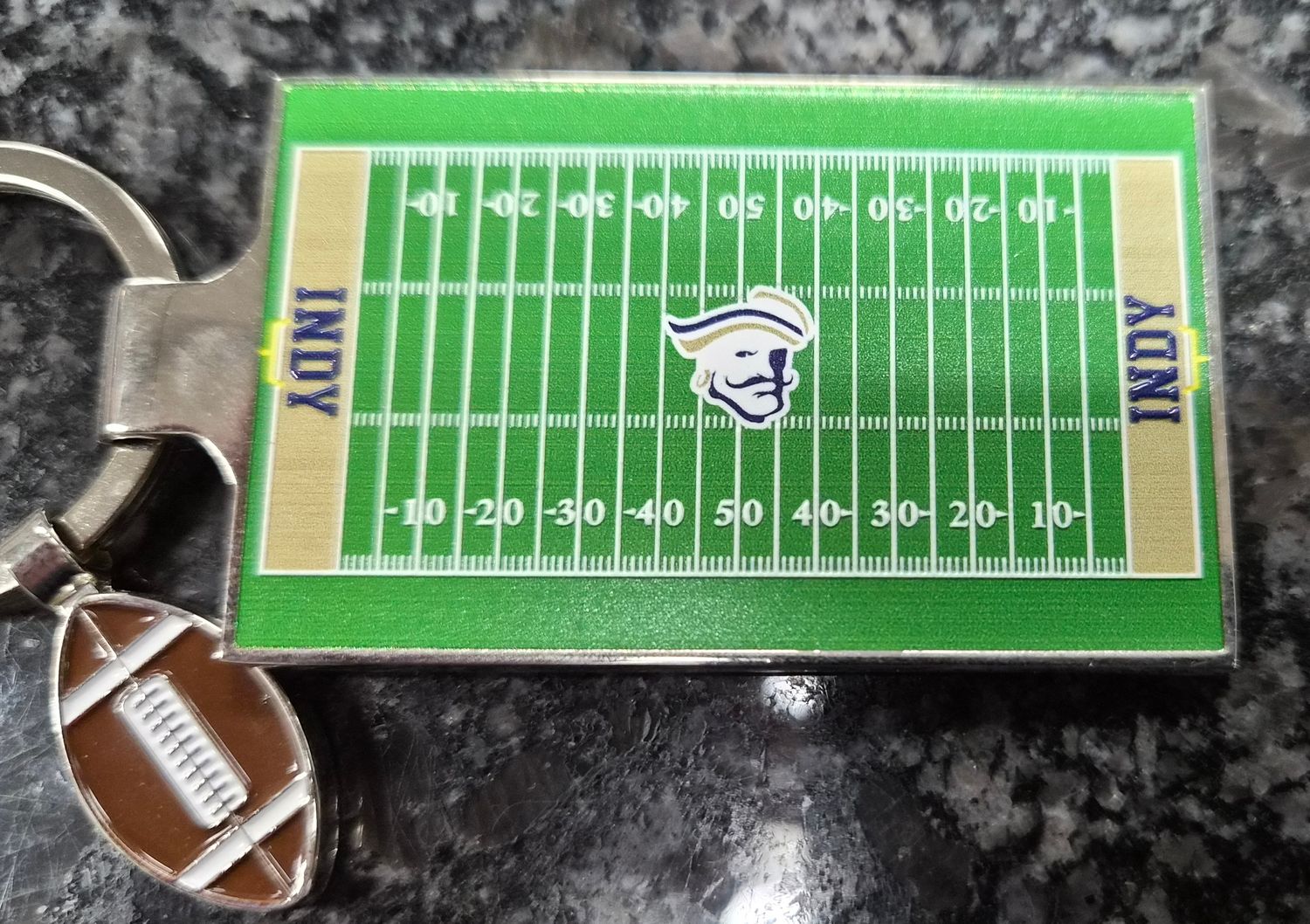 Key Tag Football Field with Charm