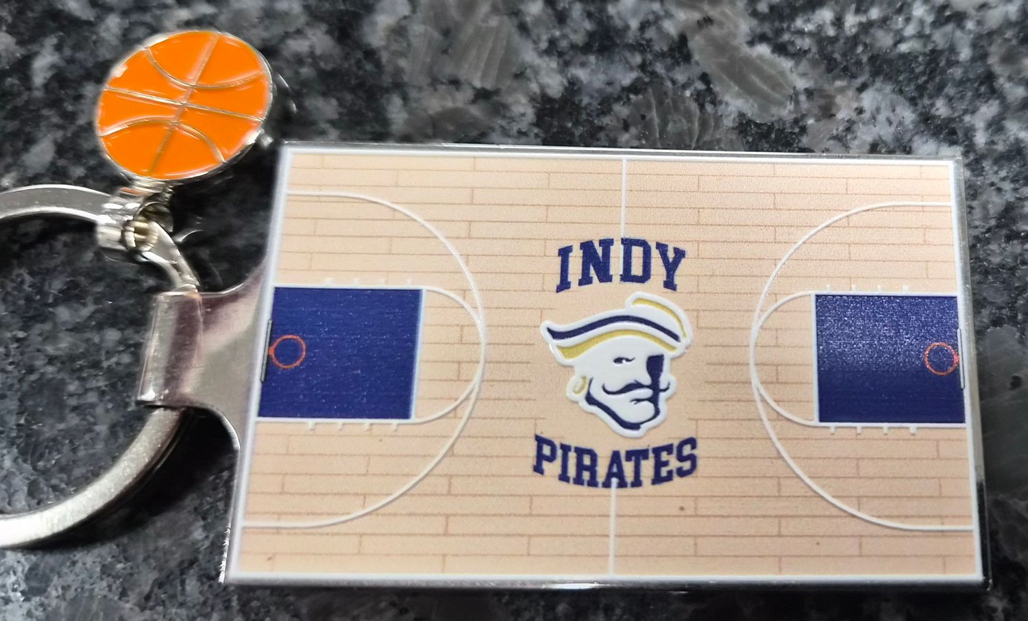 Key Tag, Basketball Court with Charm