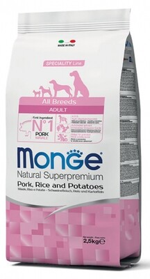 MONGE ALL BREED ADULT MAIALE, RISO E PATATE 12Kg