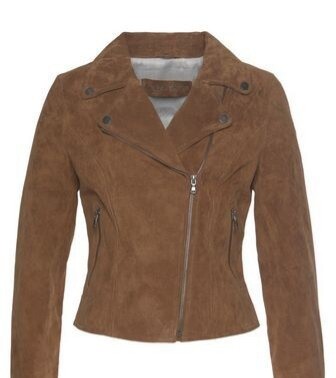 FREAKY NATION Giacca Donna 100% Vera Pelle Scamosciata