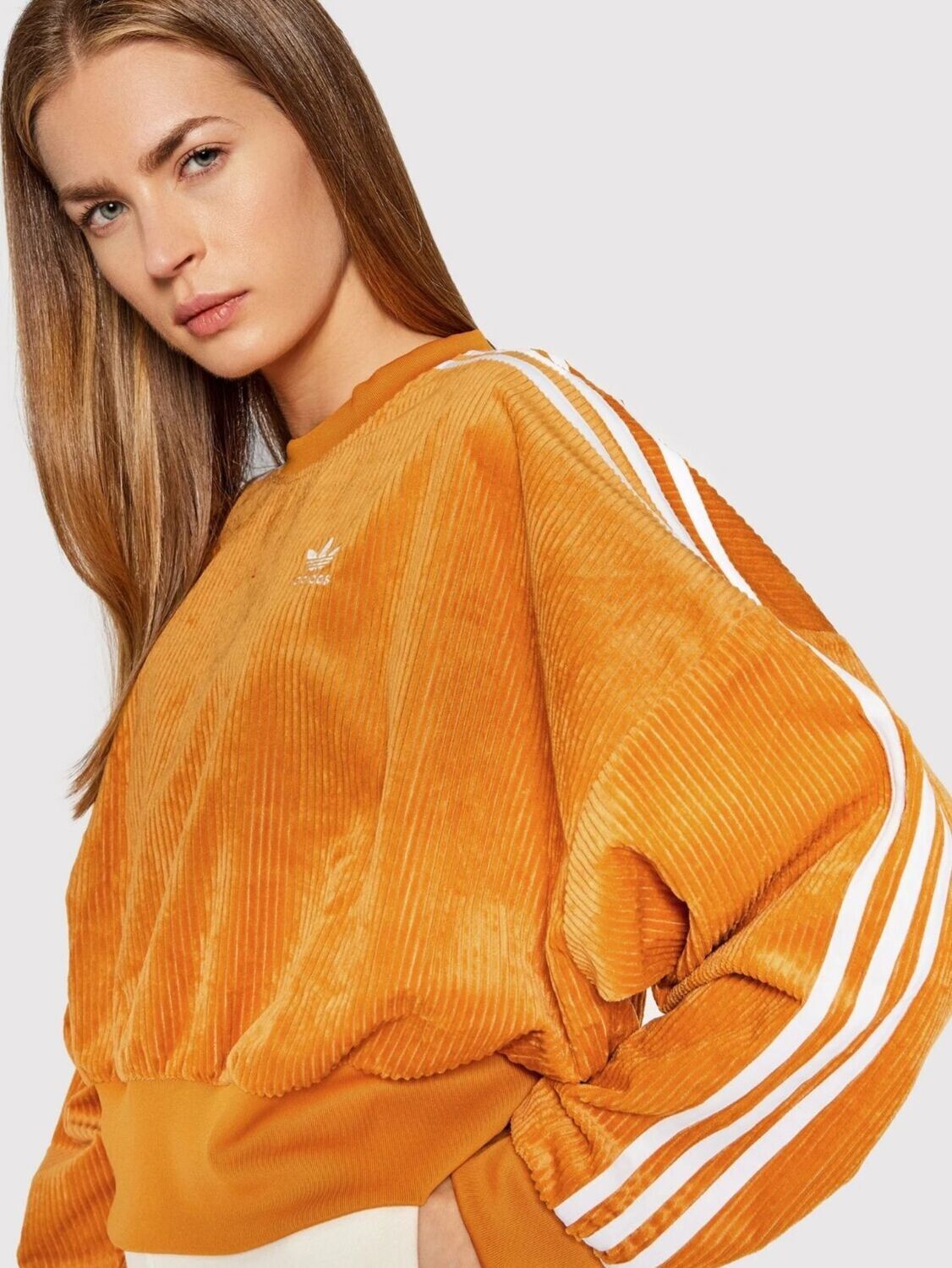 ADIDAS Felpa Adicolor Classic H37847 Arancione Relaxed Fit​