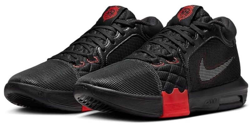 SNEAKERS NIKE LEBRON WITNESS 8 BLACK UNIVERSITY RED