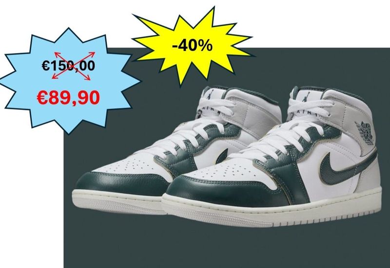 SNEAKERS JORDAN 1 MID SE OXIDIZED GREEN SNEAKERS JORDAN 1 MID SE OXIDIZED GREEN