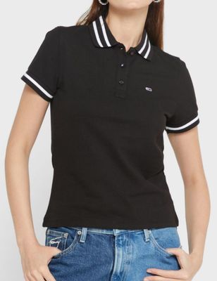 TOMMY JEANS Polo a maniche corte Essential Tipping
