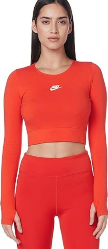 NIKE Crop Top Dance Trainings Long Sleeve Top Donna Ragazza