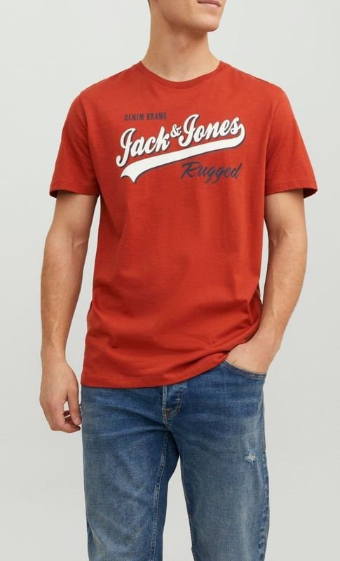 JACK & JONES T-SHIRT UOMO CINNABAR