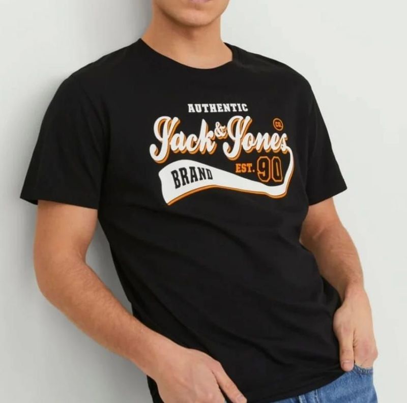 JACK & JONES T-SHIRT UOMO BLACK TG.S