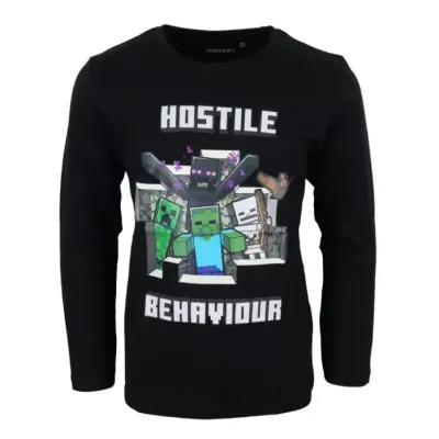 MAGLIA MANICA LUNGA MINECRAFT EURO 9,90 +IVA 22%