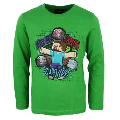 MAGLIA MANICA LUNGA MINECRAFT EURO 9,90 +IVA 22%