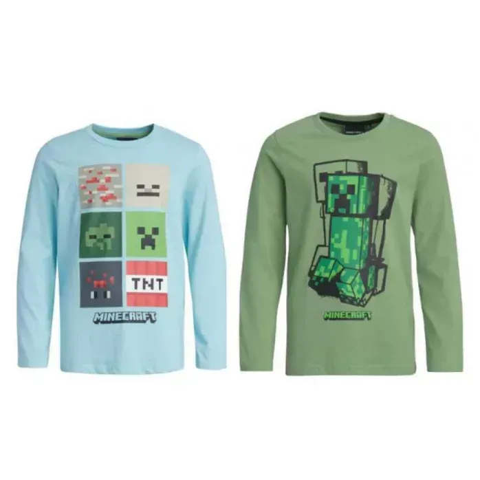 MAGLIA MANICA LUNGA MINECRAFT EURO 9,90 +IVA 22%