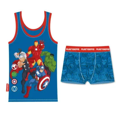 SET CANOTTA + BOXER  AVENGERS  EURO 7,95 + IVA