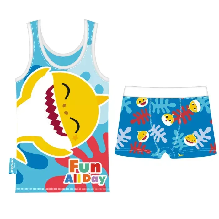 SET CANOTTA + BOXER  BABY SHARK  EURO 7,95 + IVA