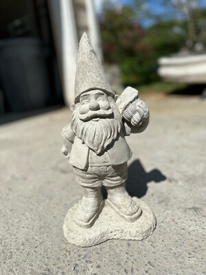 Beach Gnome Listening To Shell