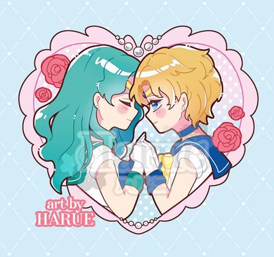 ♡ Michiru x Haruka - Keychain ♡ Magic Senshi