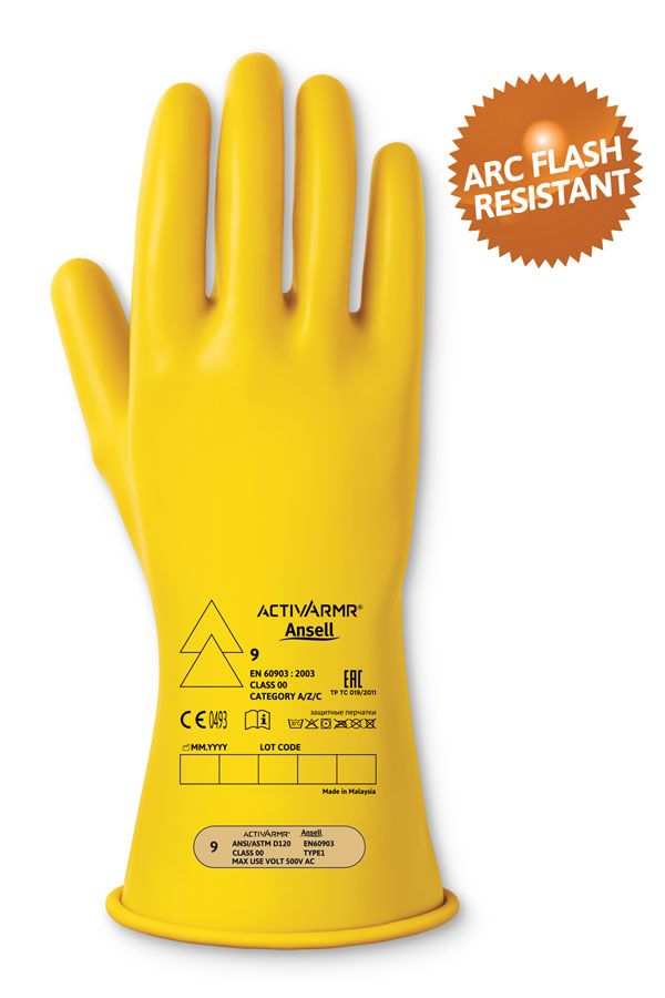 LOW VOLT ELECTRICAL INSULATING GLOVE (CLASS 00)