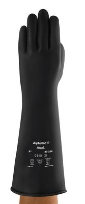 INDUSTRIAL LATEX MEDIUM WEIGHT 17&quot; GAUNTLET