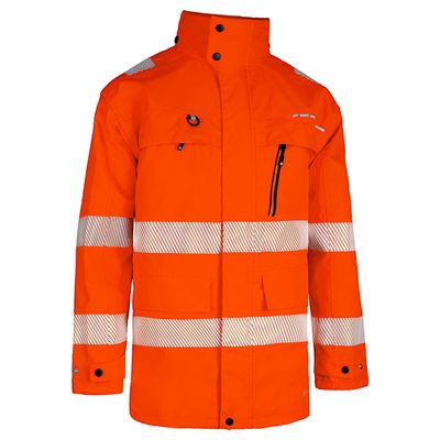 Beeswift Deltic Hi-Vis Ripstop Breathable and Waterproof Rail  Jacket