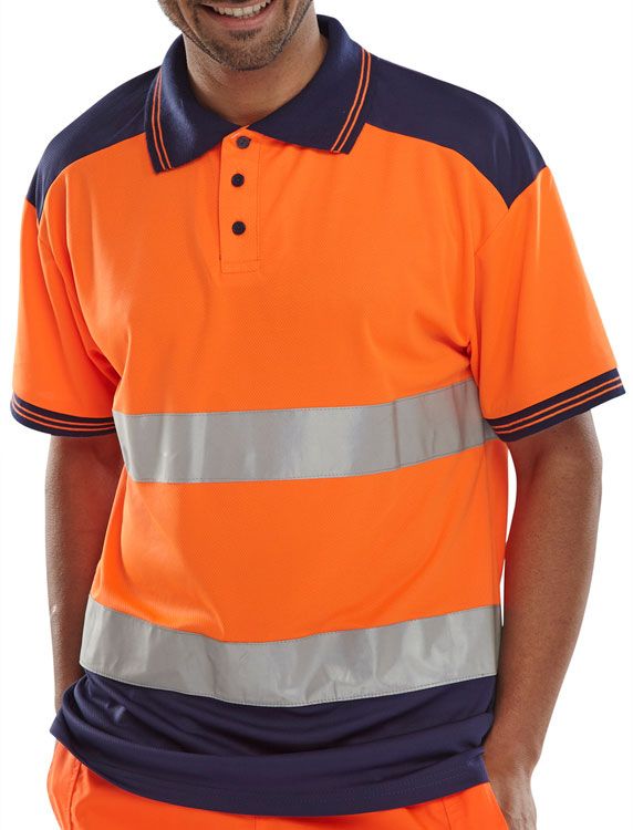 Beeswift Hi-Vis Two-Tone Polo Shirt