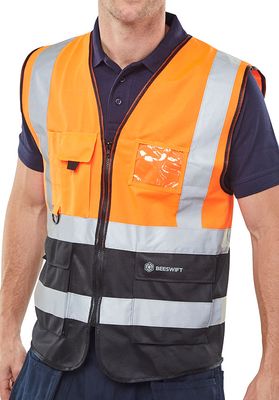 Beeswift Hi-Vis Two Tone Executive ID Vest