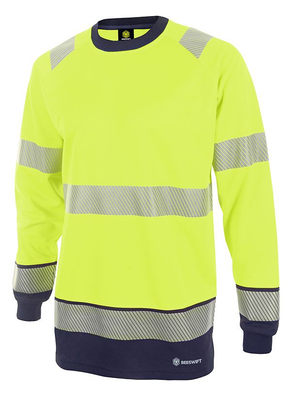 Beeswift Deltic Hi-Vis Two-Tone Long Sleeve T-Shirt