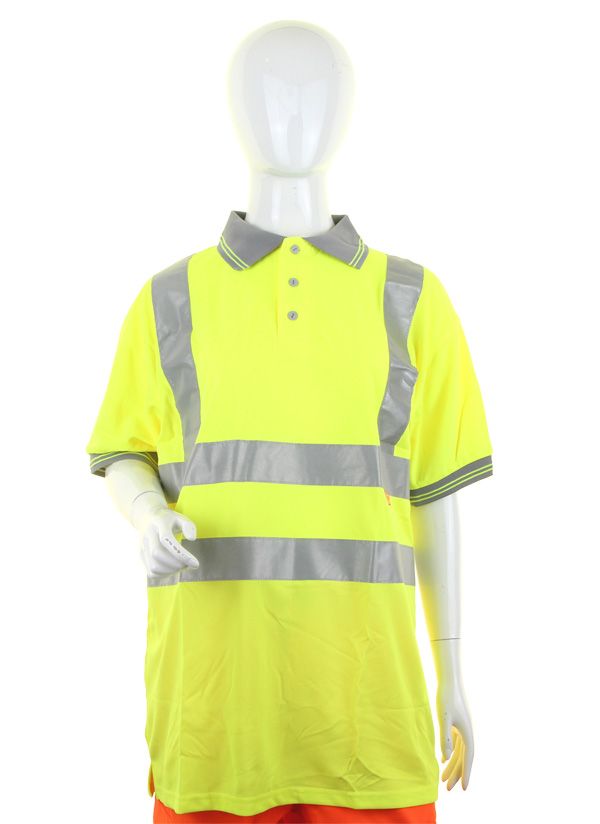 Beeswift Ladies Hi-Vis Short Sleeve Polo Shirt