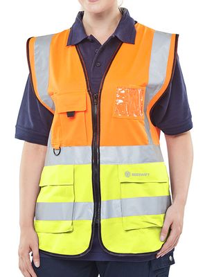 Beeswift Hi-Vis Two Tone Executive ID Vest