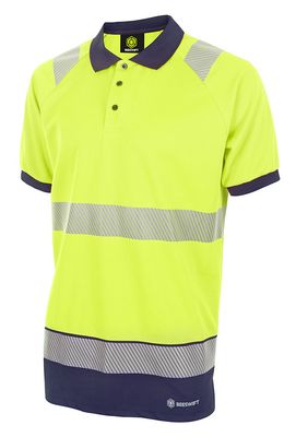 Beeswift Deltic Hi-Vis Two Tone Short Sleeve Polo Shirt