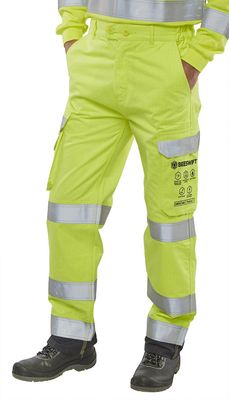 Beeswift ARC Compliant Hi-Vis Trousers
