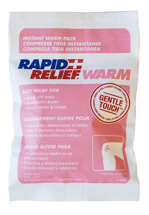 Rapid Relief Instant Warm Pack Small 4"X 6"