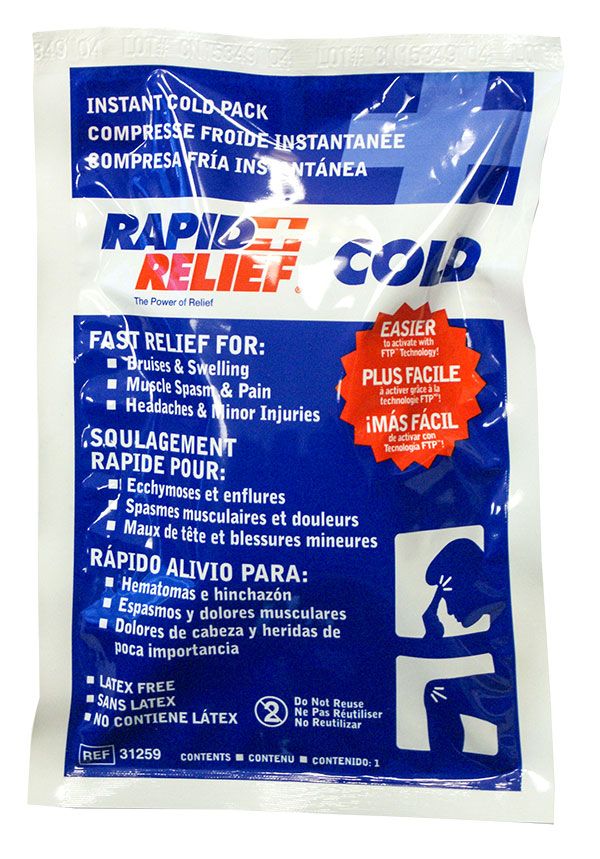 Rapid Relief Instant Cold Pack Large 5&quot;X 9&quot;