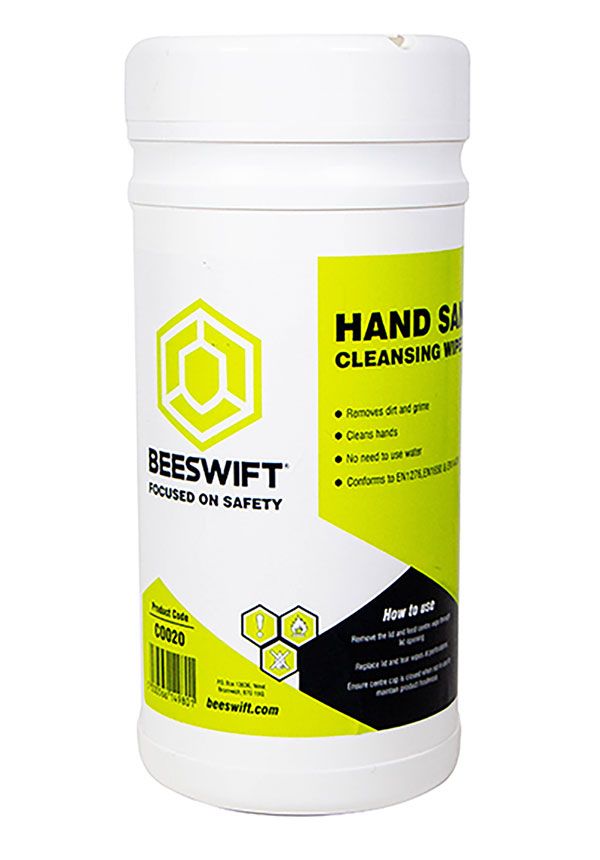 Beeswift Hand Sanitising Cleansing Wipes