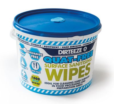 Dirteeze Quat-Free Surface Sanitising Wipes