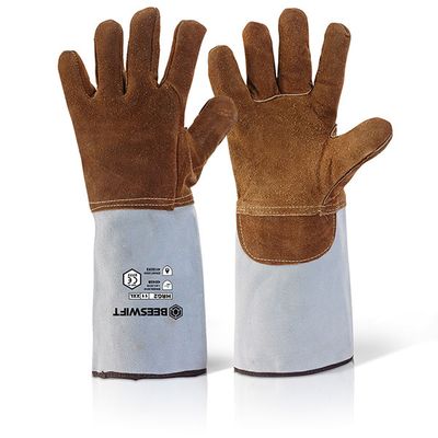 Beeswift High Quality Heat Resistant Guantlet Gloves 18&quot;