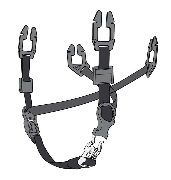 MSA Universal 4-Point Chin Strap for Safety Helmets